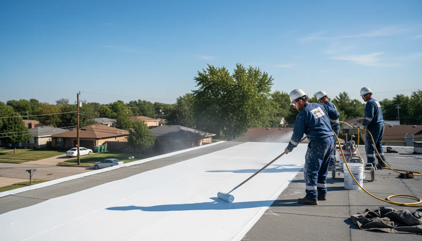 Commercial roof coating in Gales Ferry, CT near me